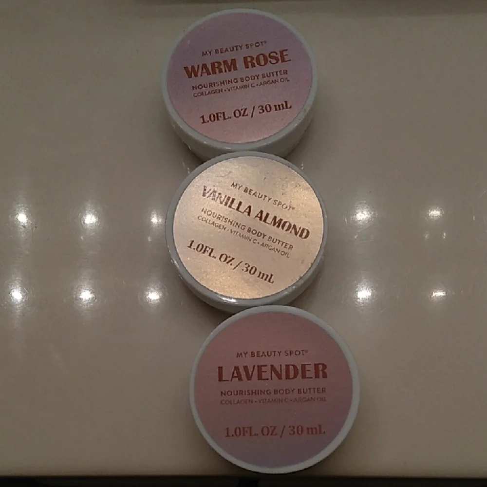 Bundle Lavender, Vanilla Almond, Warm Rose Body Butter Set